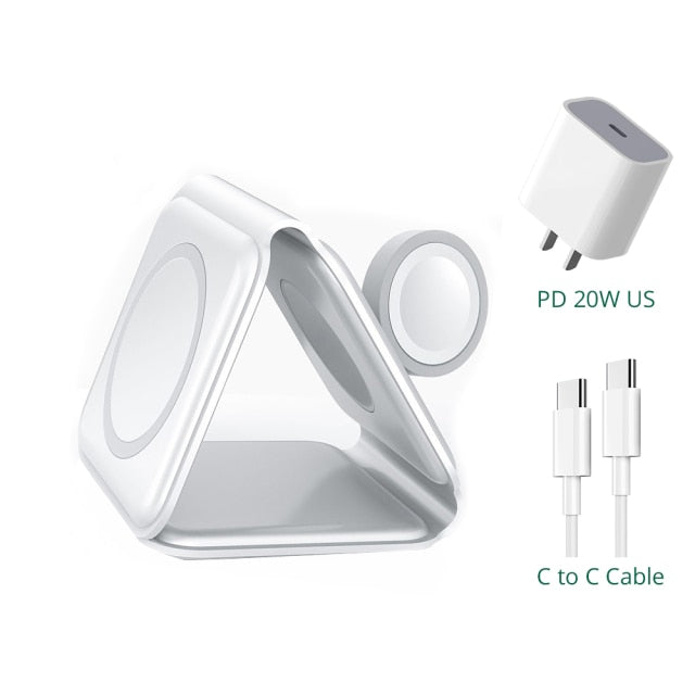 Foldable 3-in-1 Wireless Charger