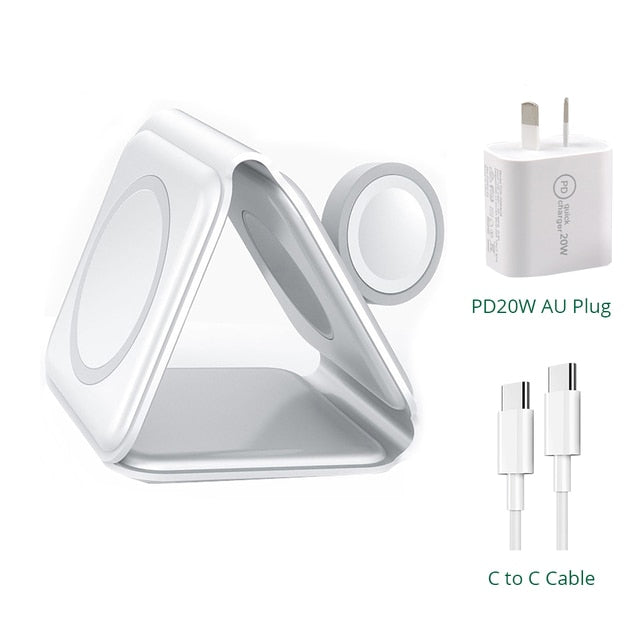 Foldable 3-in-1 Wireless Charger