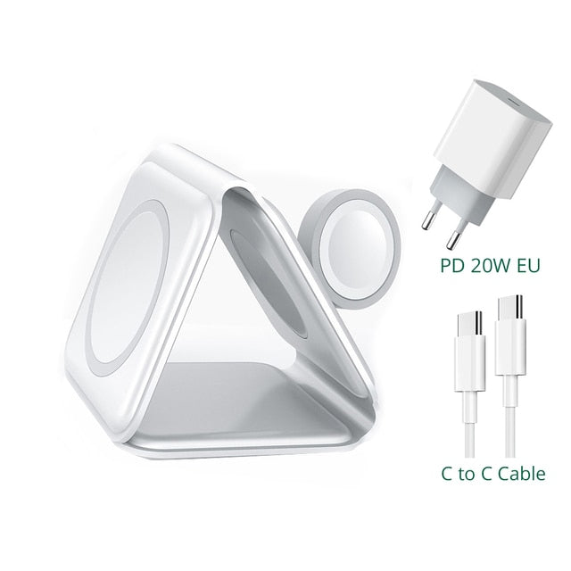 Foldable 3-in-1 Wireless Charger